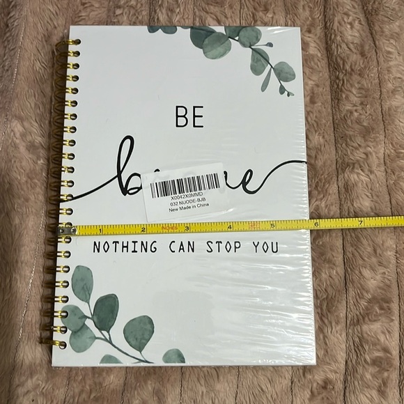 Inspirational Spiral Notebook,Office Accessories Notebook Journal, Be Brave - Picture 4 of 6